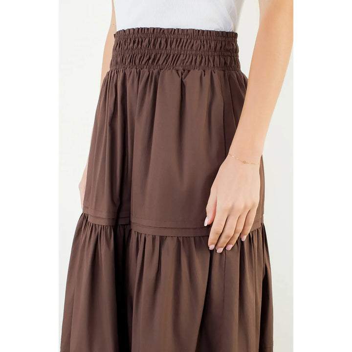 THML Maxi Skirt Arya Long Tiered Skirt