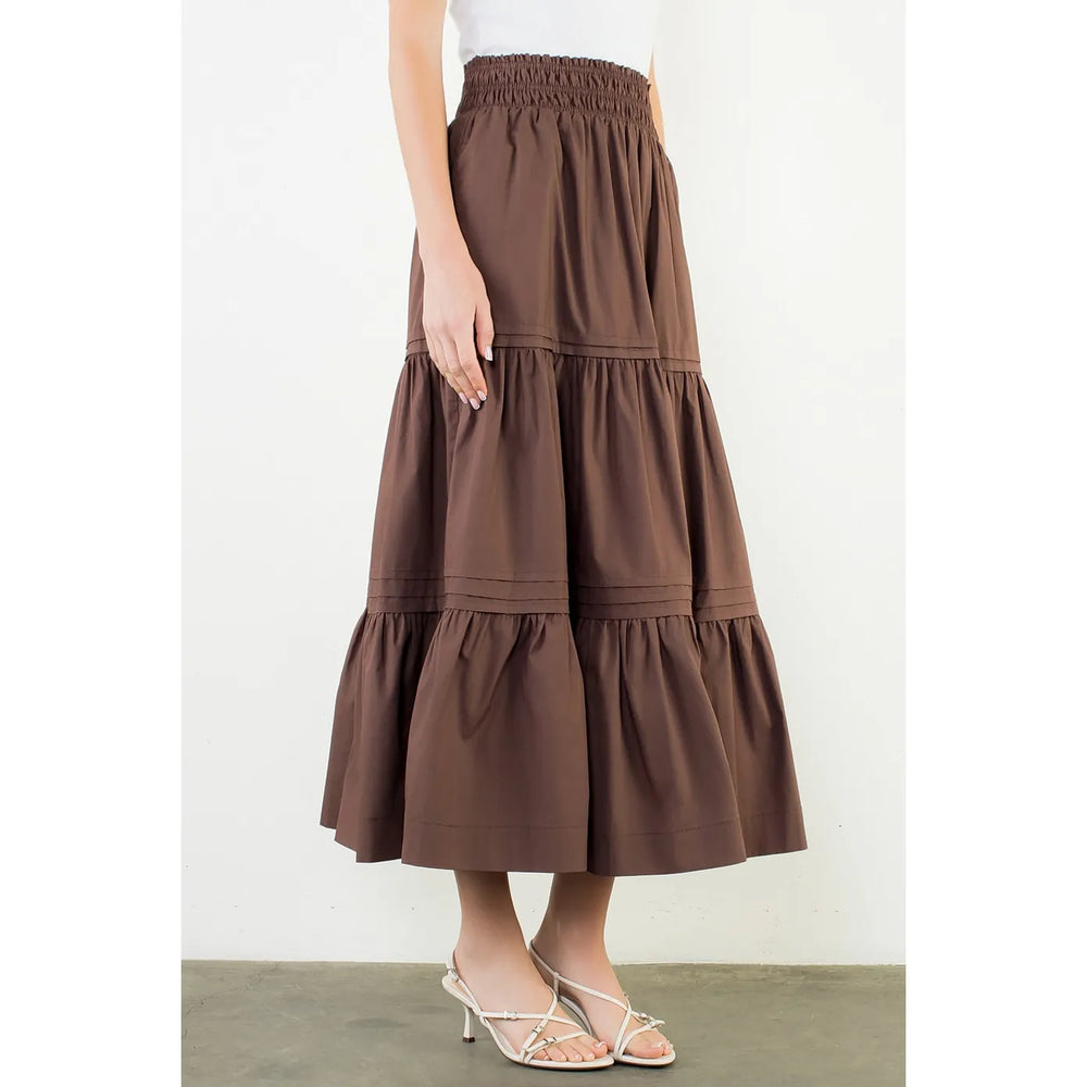 THML Maxi Skirt Arya Long Tiered Skirt