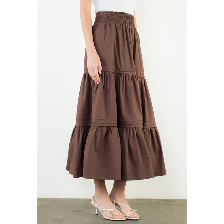 THML Maxi Skirt Arya Long Tiered Skirt