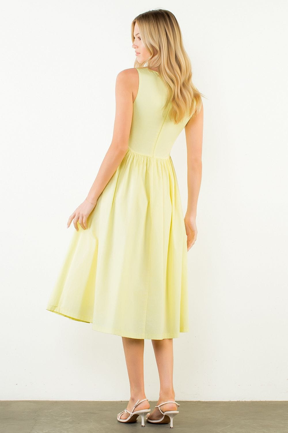 Carmen Sleeveless Midi Dress Teal Poppy Carmen Sleeveless Midi Dress Teal Poppy