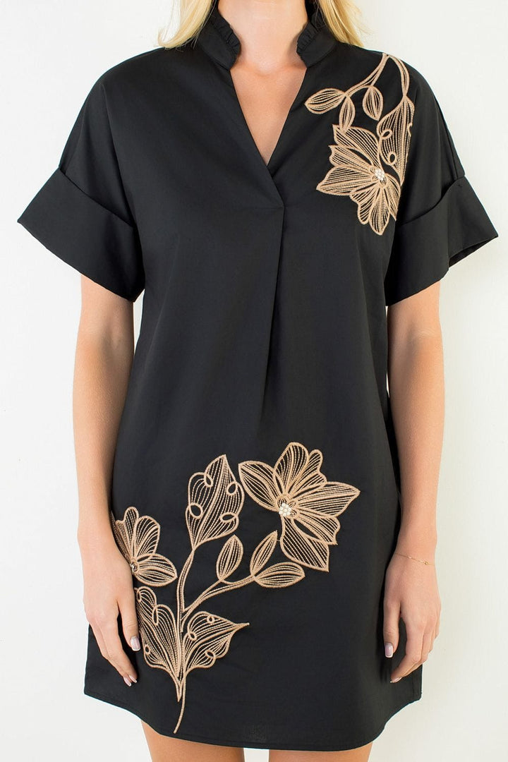 THML Mini Dress Ashley Embroidered Mini Dress