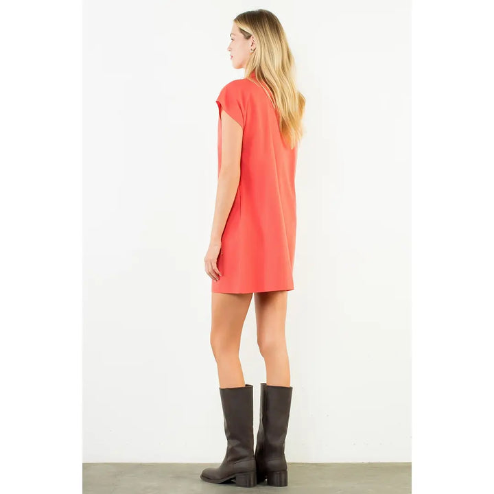 THML Mini Dress Gia Button Down Short Dress