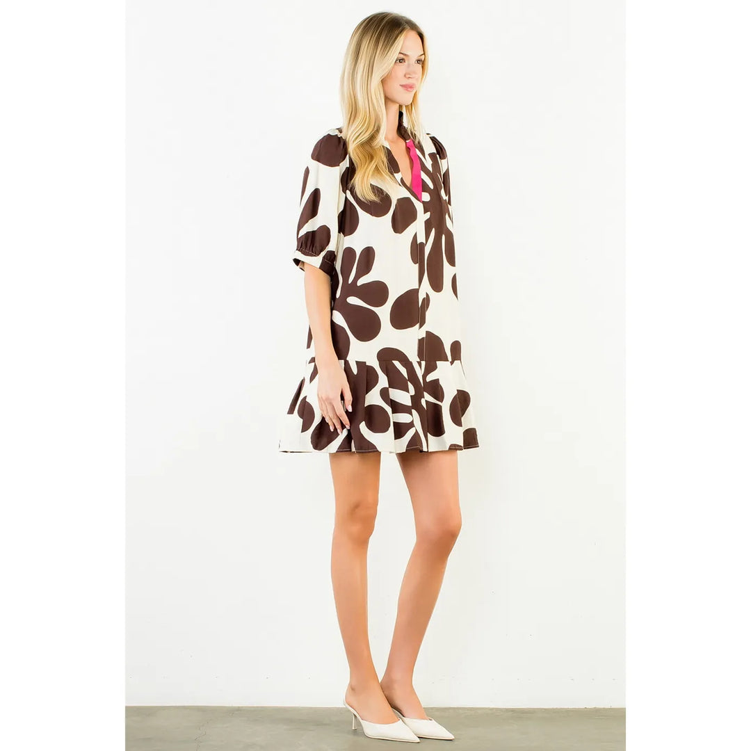 THML Mini Dress Remi Geometric Mini Dress