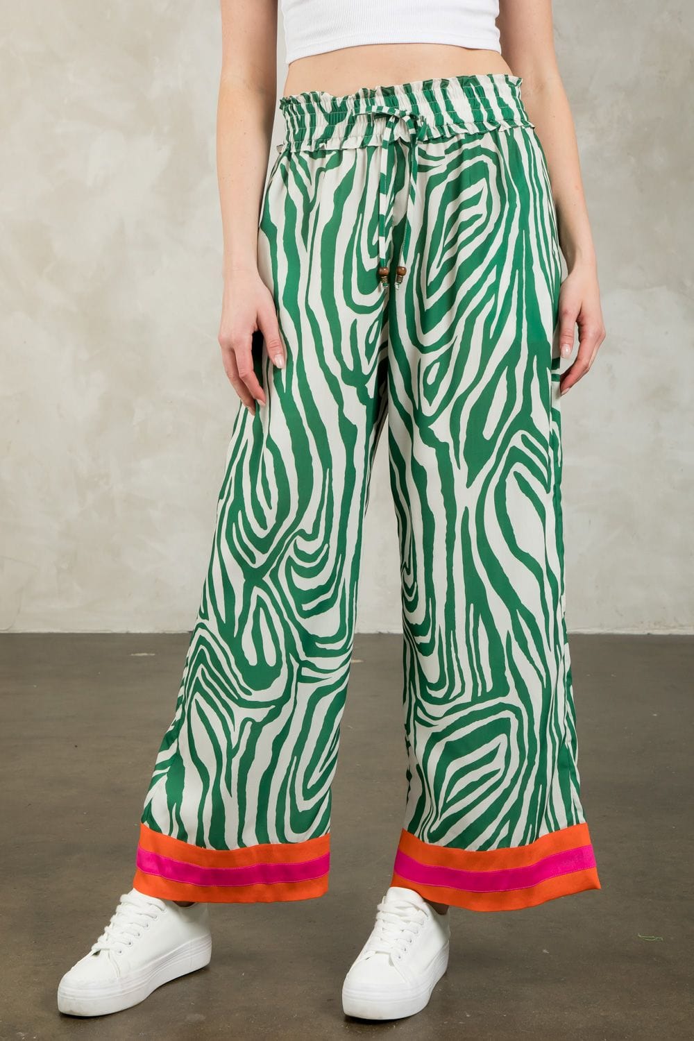 THML Pant Lynleigh Wide Leg Print Pants