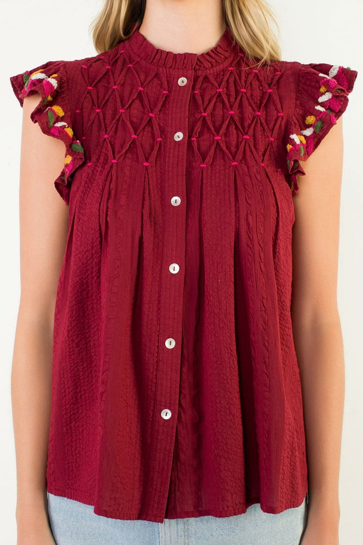 THML Top Anaya Button Up Top