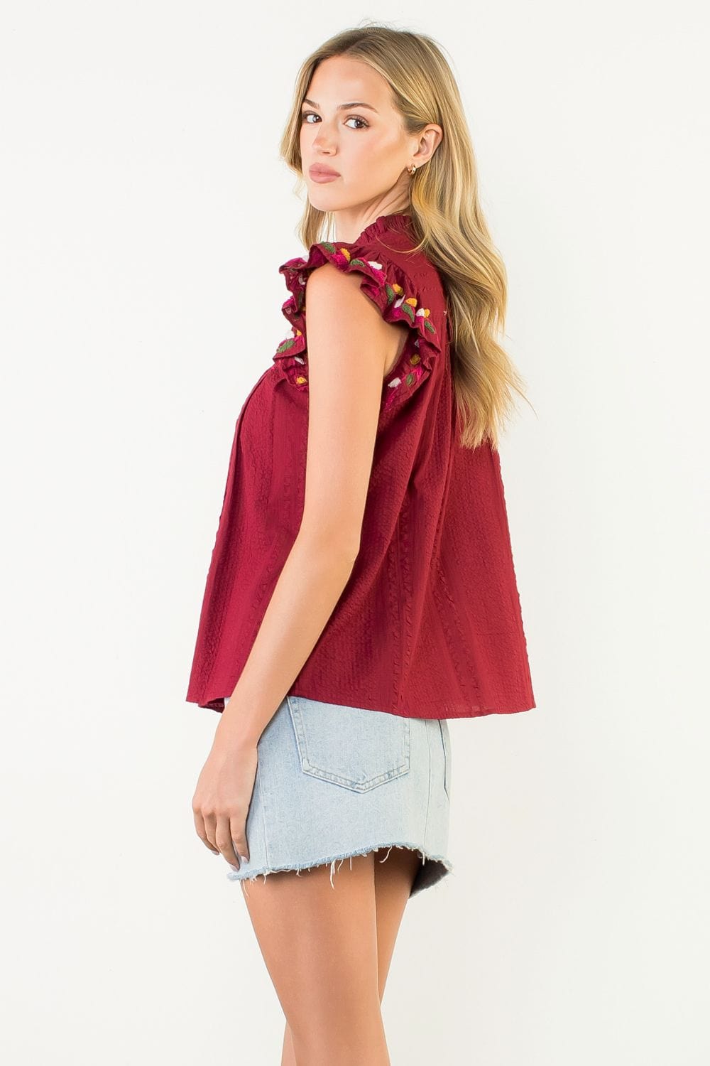 THML Top Anaya Button Up Top