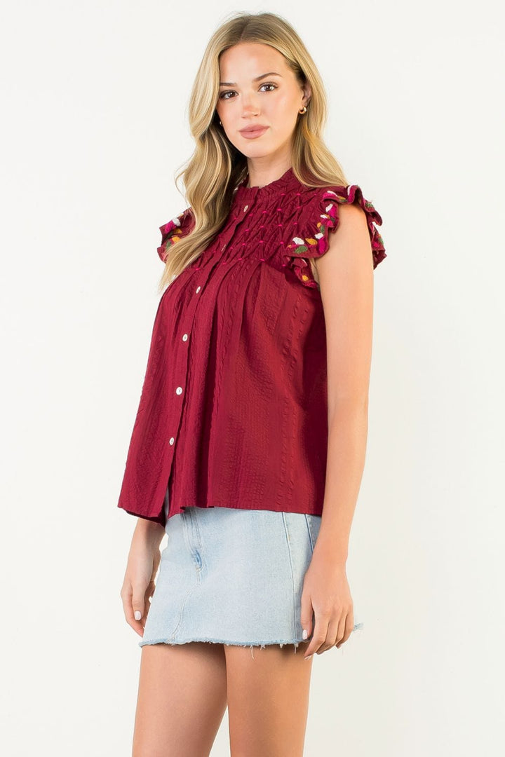 THML Top Anaya Button Up Top