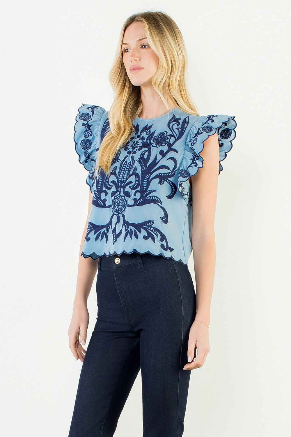 THML Top Bella Embroidery Top