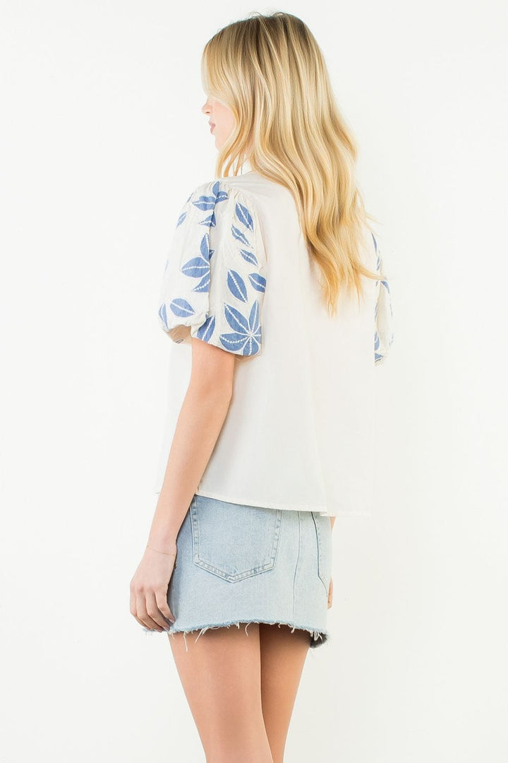 THML Top Brielle Embroidered Top