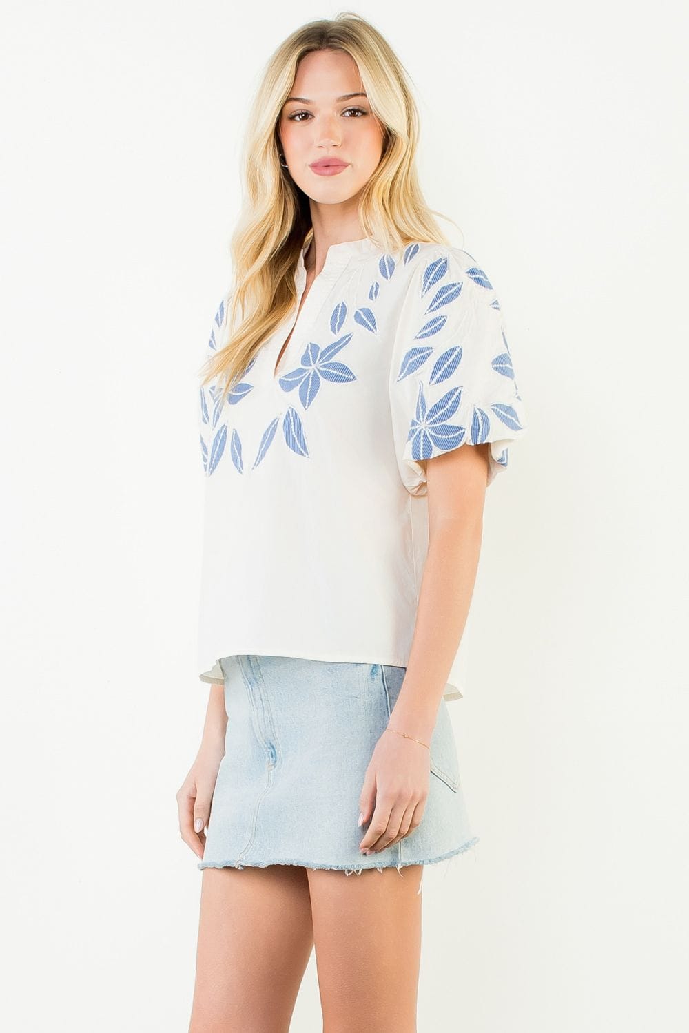 THML Top Brielle Embroidered Top