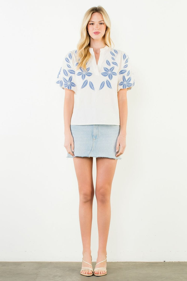 THML Top Brielle Embroidered Top