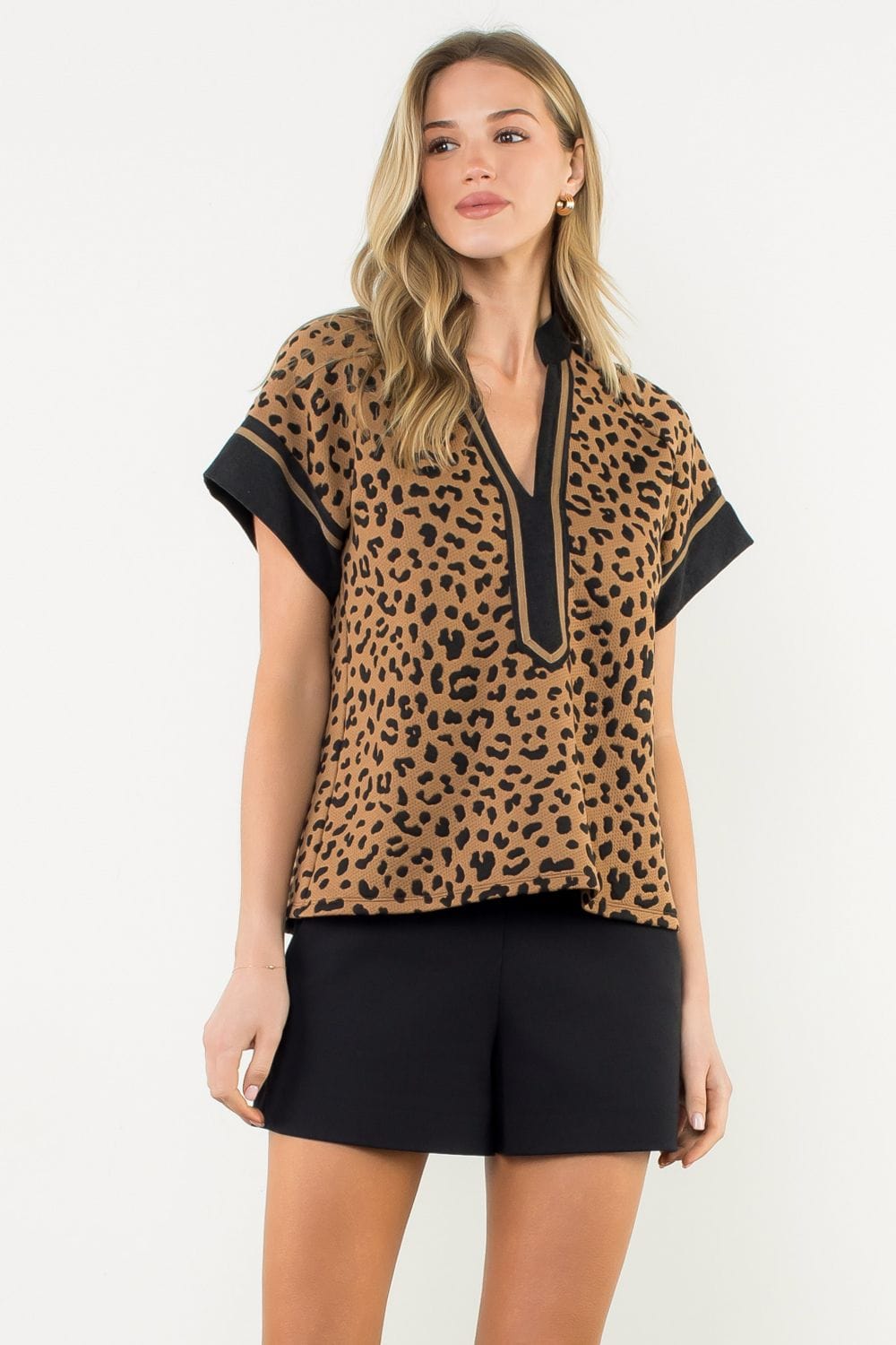 THML Top Brown / XS Lucia Cheetah Top