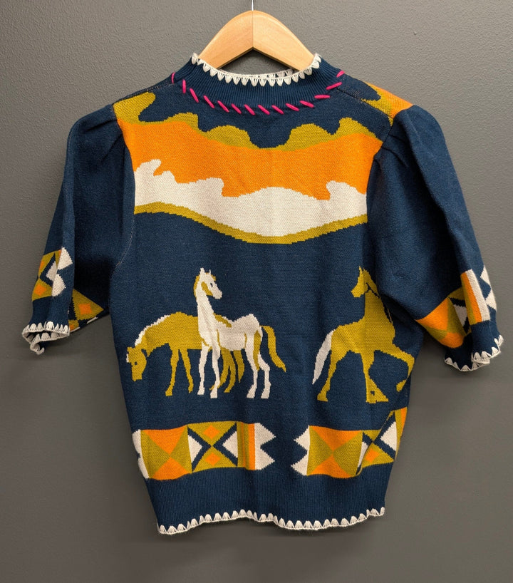 THML Top Elisa Horse Detail Top