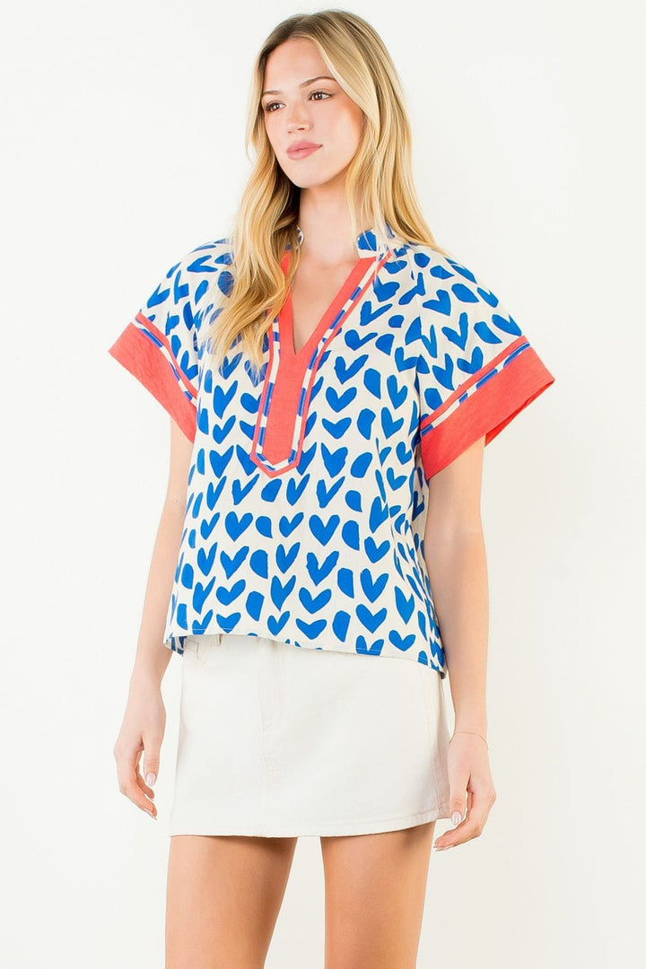THML Leia Heart Top featuring a stylish design with a heart detail, perfect for casual or date night wear.