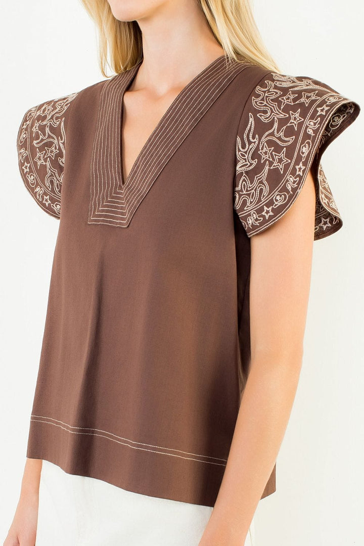 THML Top Mary V-Neck Top