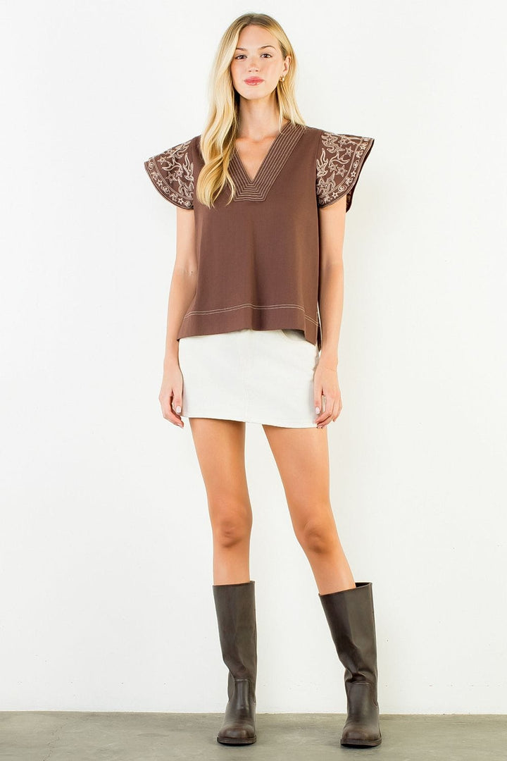 THML Top Mary V-Neck Top