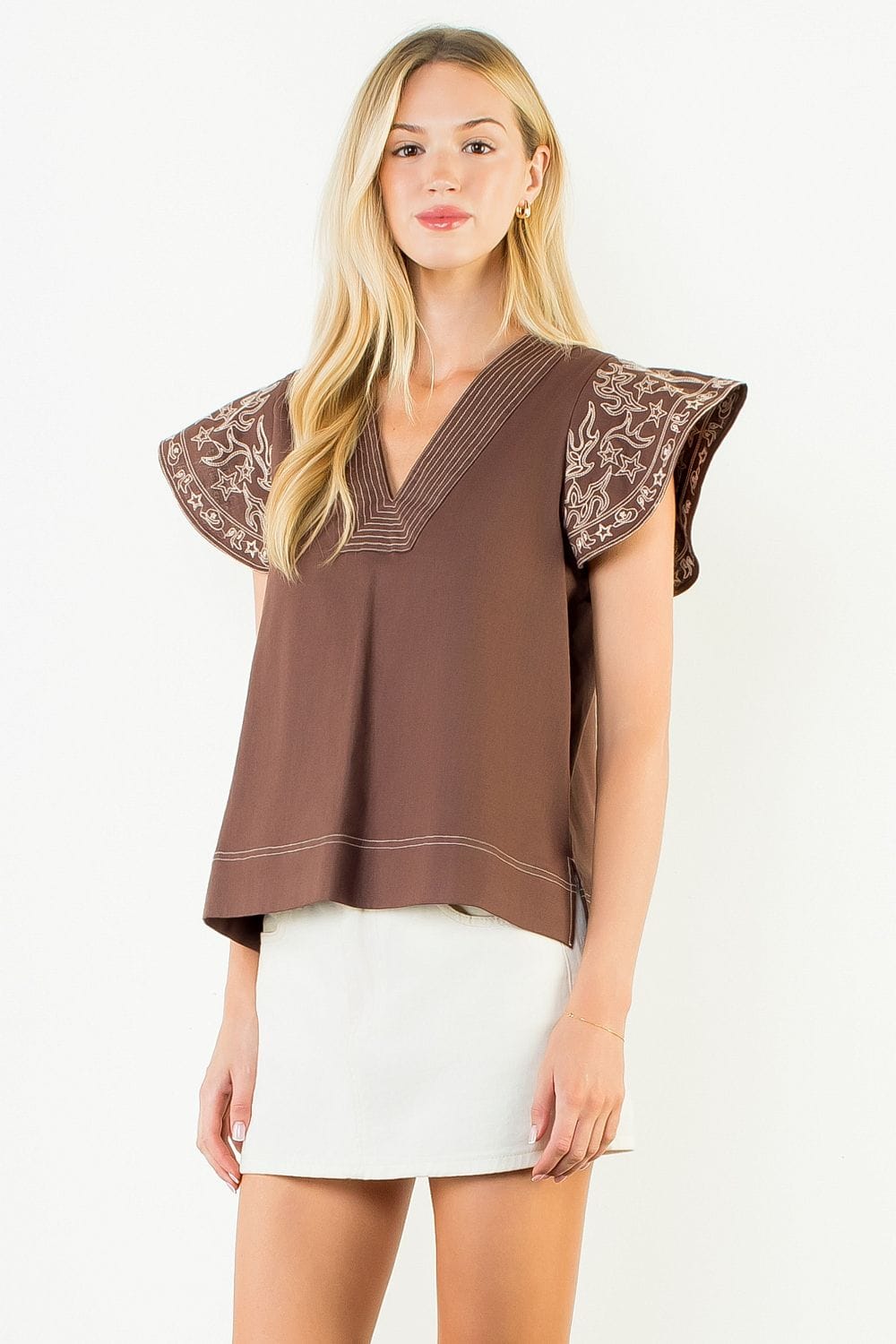 THML Top Mary V-Neck Top
