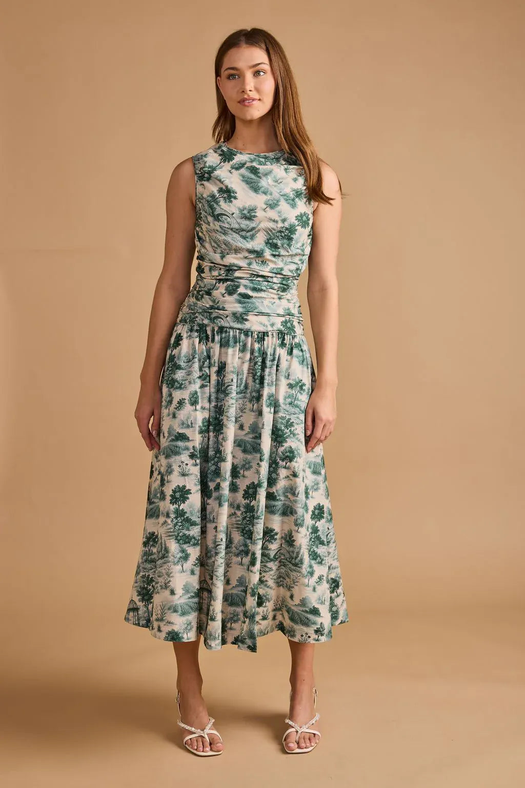 Thomas &amp; Lourdes Agatha Maxi Dress featuring a flowing silhouette and elegant design, perfect for stylish occasions.