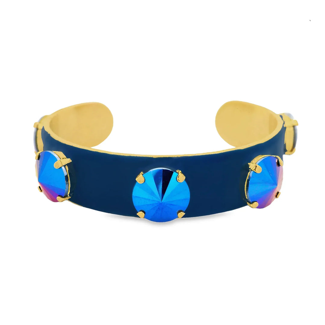 Tova Bangle Linsey Cuff in Midnight Express - Navy