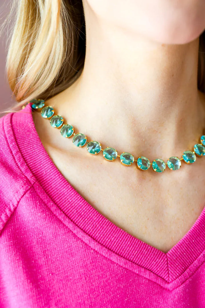 Tova Necklace Unfoiled Aqua Oakland Necklace