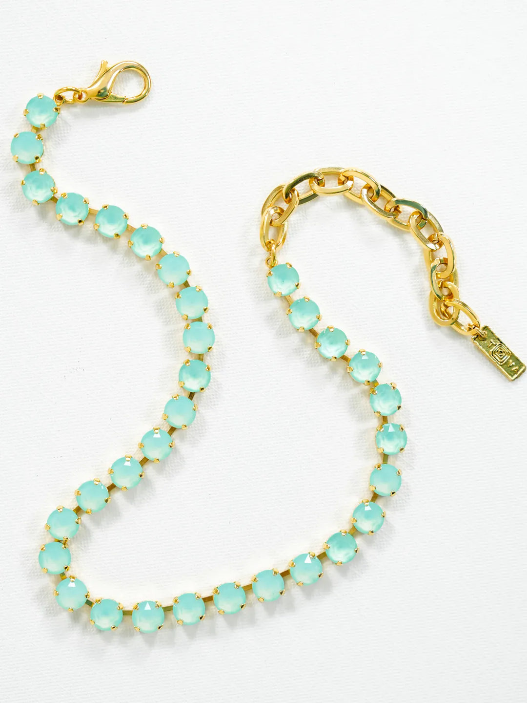 Tova Necklace White Opal Mint Oakland Necklace