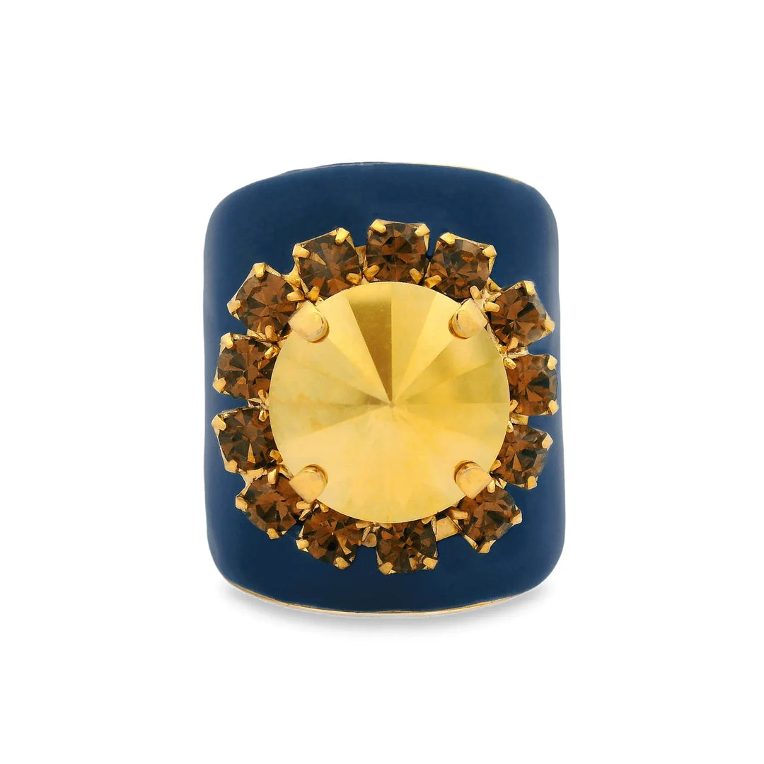Tova Ring Jacci Rings in Enamel Midnight Express - Navy