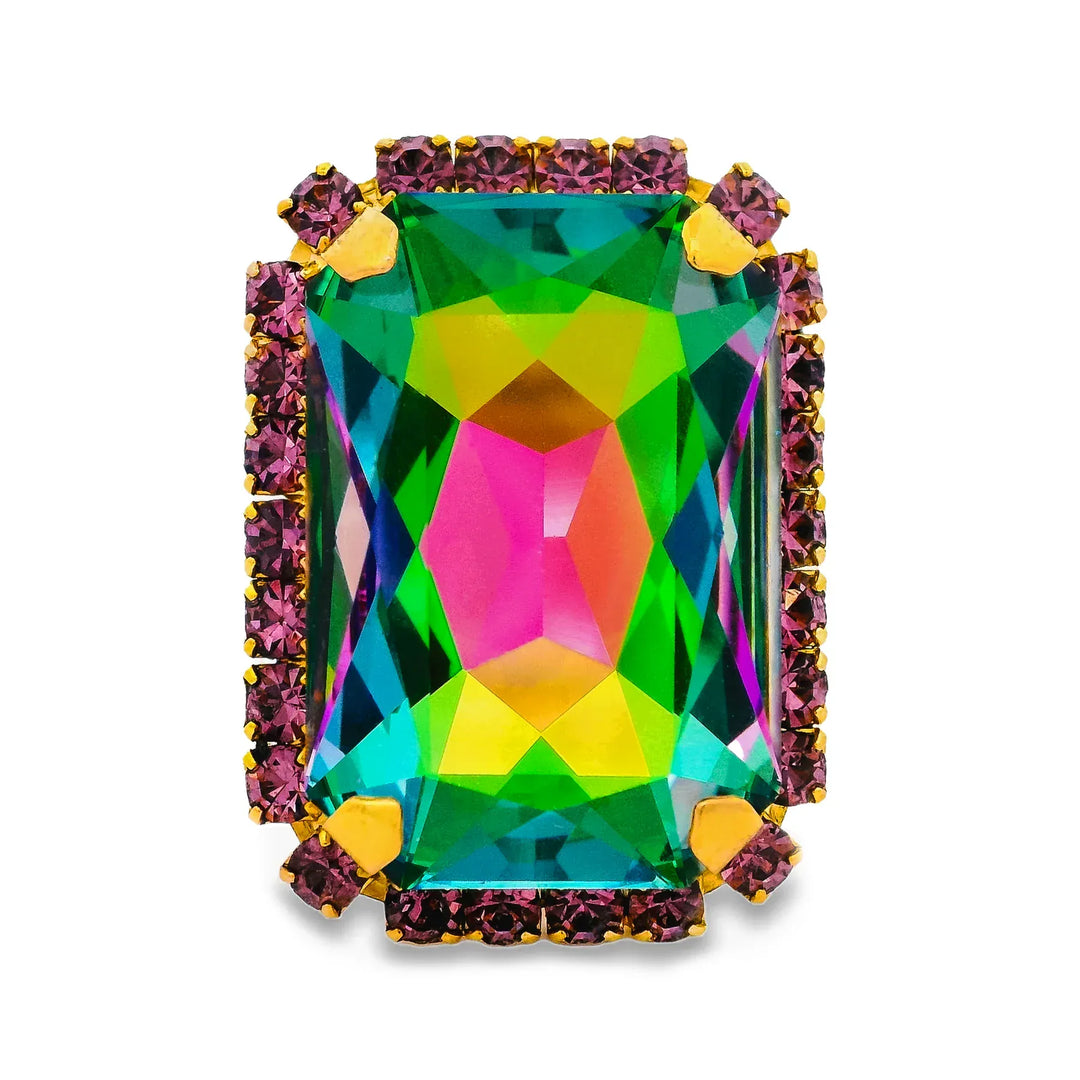 Tova Ring Mini Soleil Ring with Trim in ABV Volcano