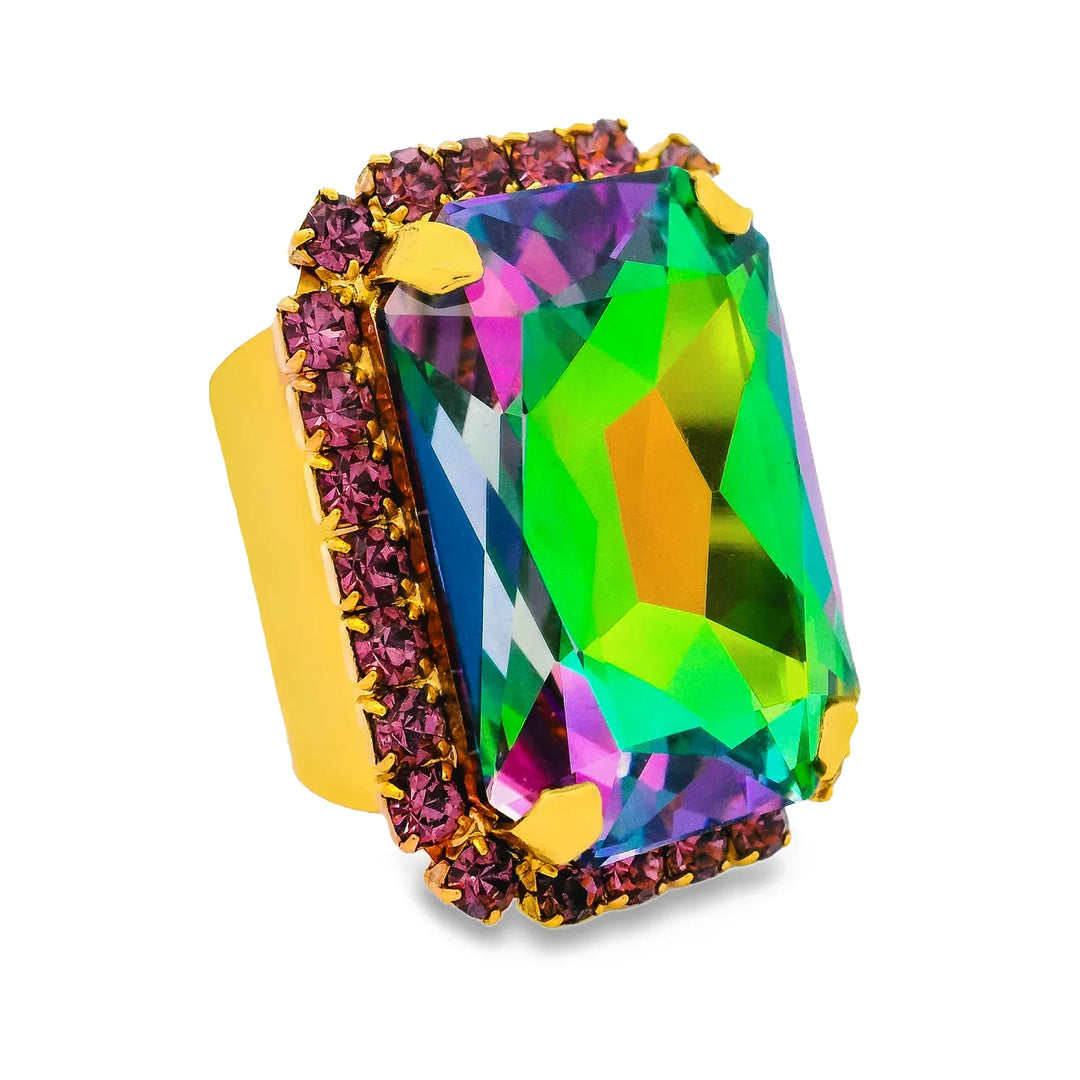 Tova Ring Mini Soleil Ring with Trim in ABV Volcano