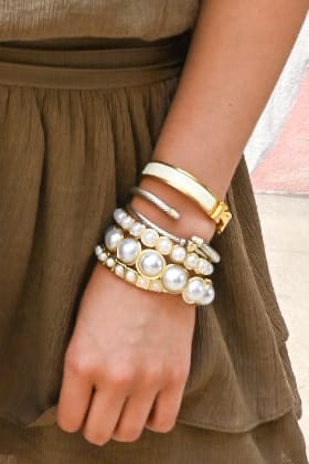 Treasure Jewels Bracelet All The Pearls Stack Set