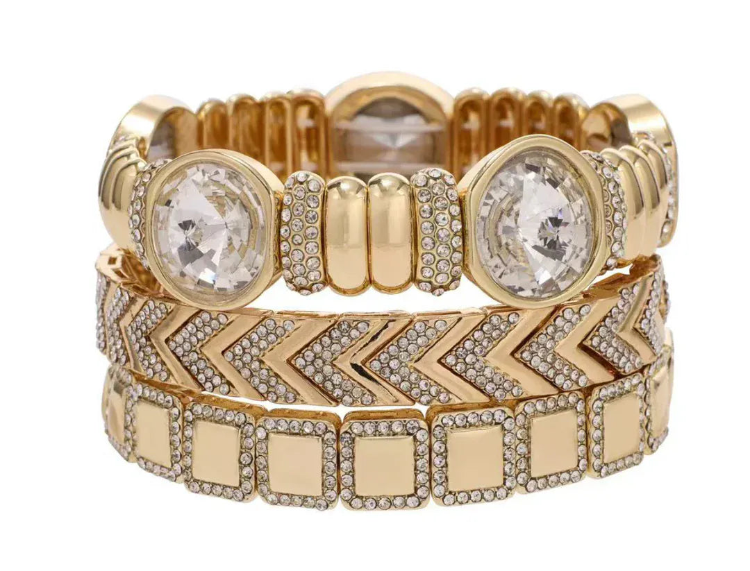 Treasure Jewels Bracelet Crystal Luxe Power Stack Set