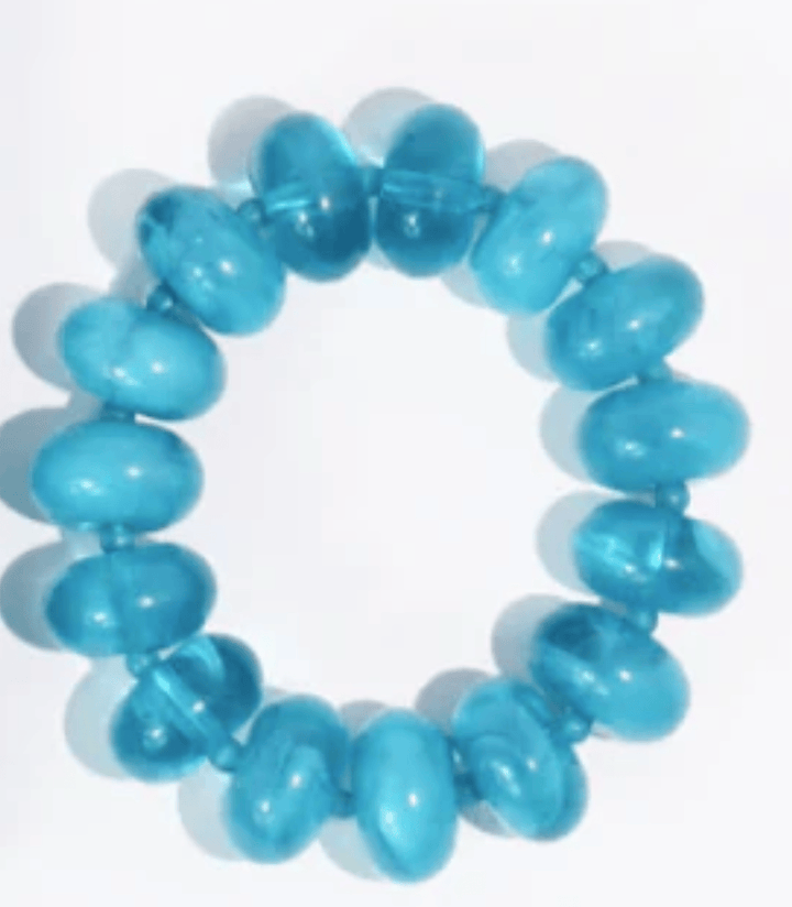Treasure Jewels Bracelet Teal Sugar Beads Bracelet