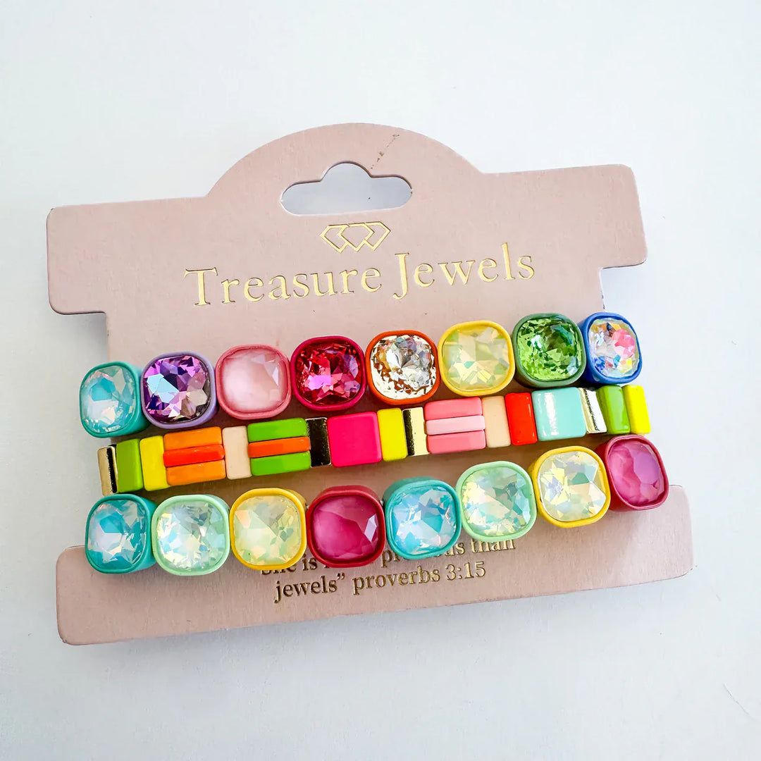 Treasure Jewels Bracelet The Sparkle Neon Stack