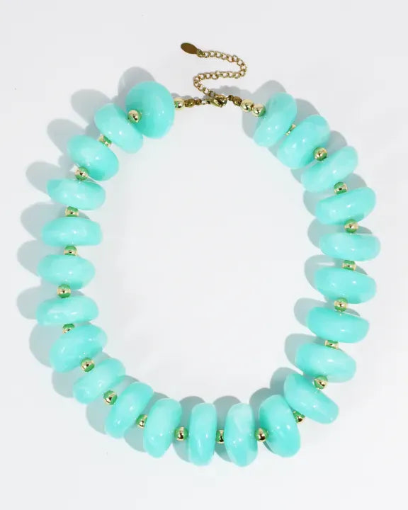 Treasure Jewels Necklace Mint Happy Hour Necklace