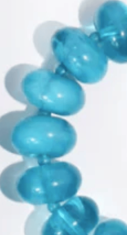 Treasure Jewels Necklace Teal Sugar Beads Necklace
