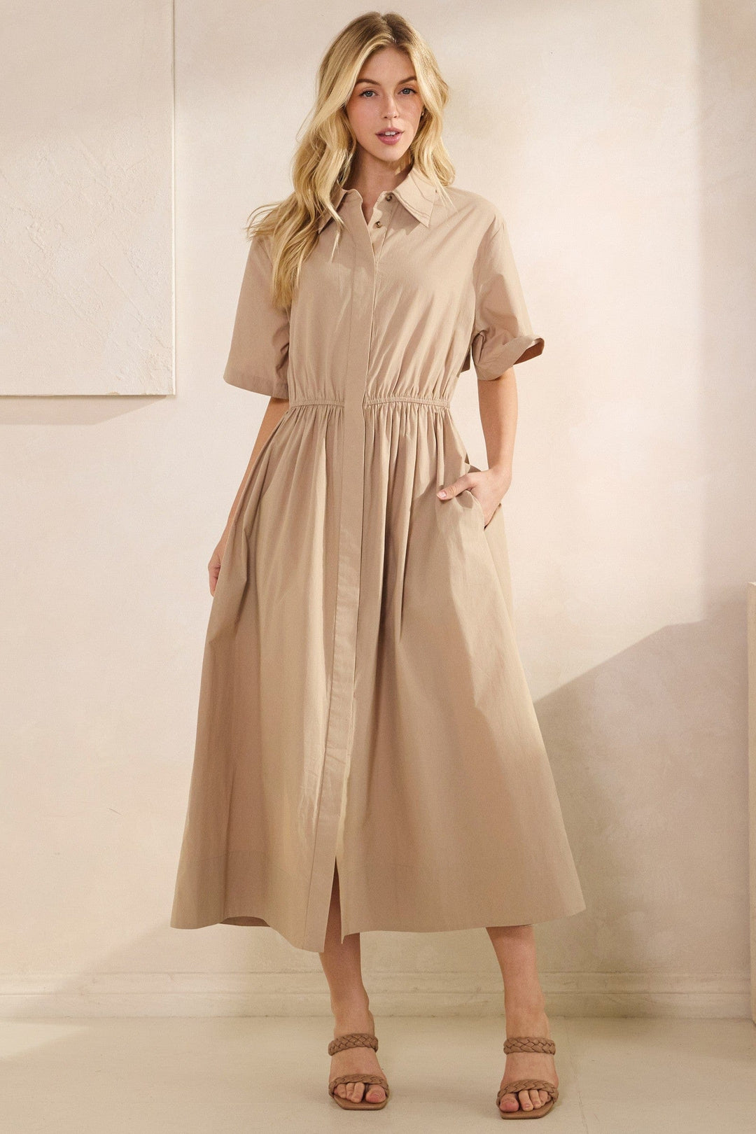 Tres Bien Dress Kamila Poplin Maxi Dress