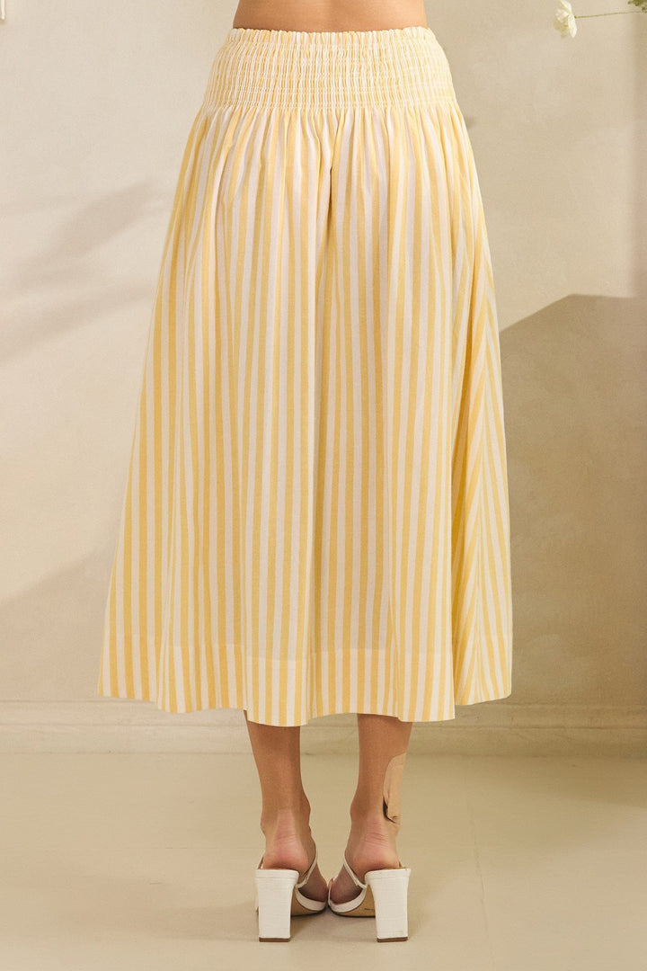 Tres Bien Skirt Amari Striped Maxi Skirt