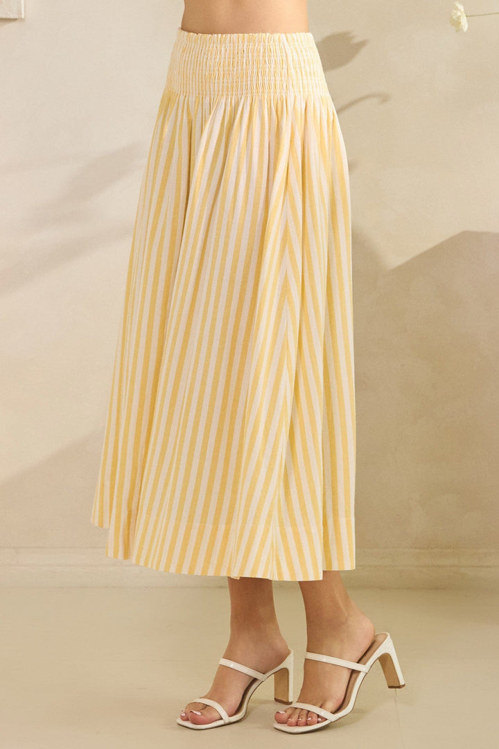 Tres Bien Skirt Amari Striped Maxi Skirt
