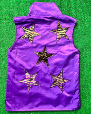 Tru Colors Gameday Vest Tiger Stars Sequin Vest