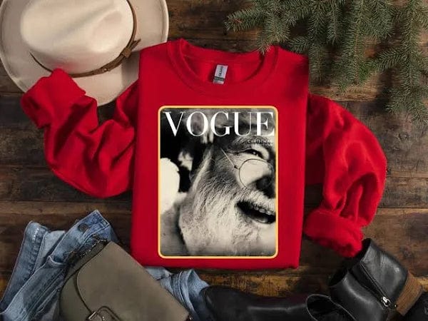 TWN Wholesale Sweatshirt Red / Small Santa Magazine Cover Sweatshirt