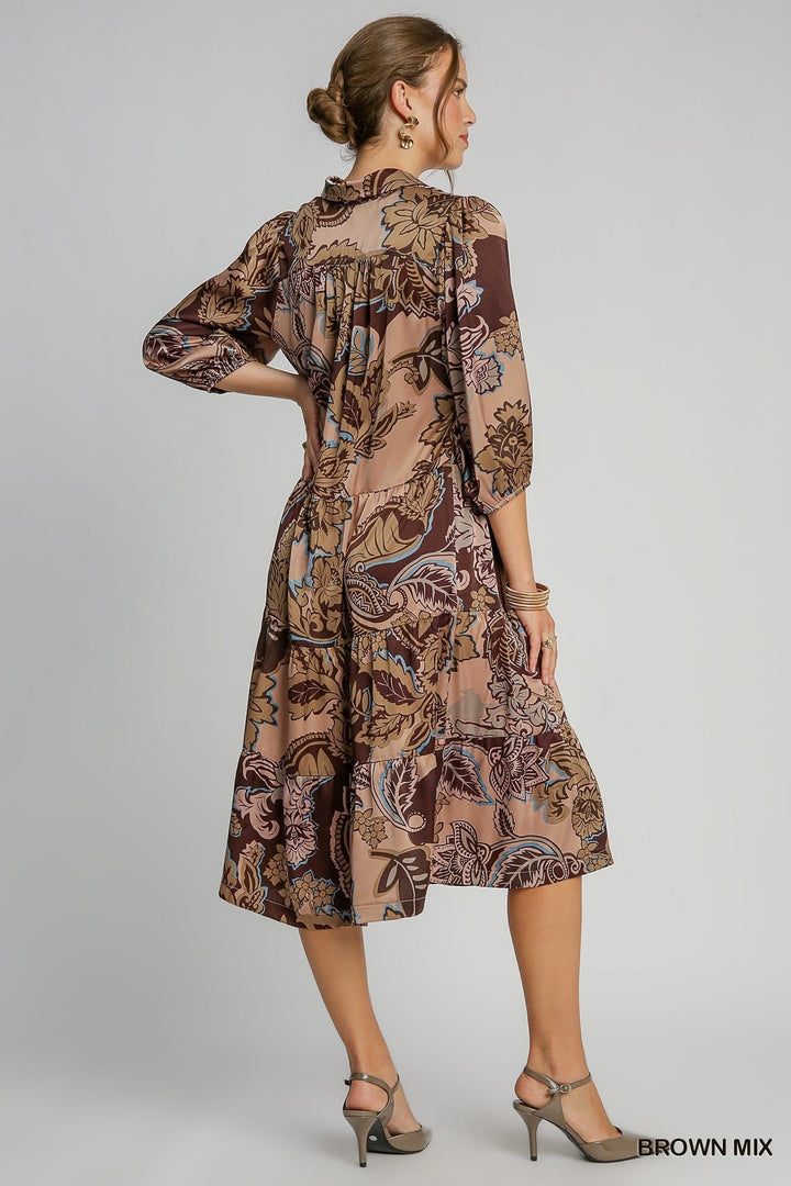 Umgee Dress Raegan Paisley Print Dress