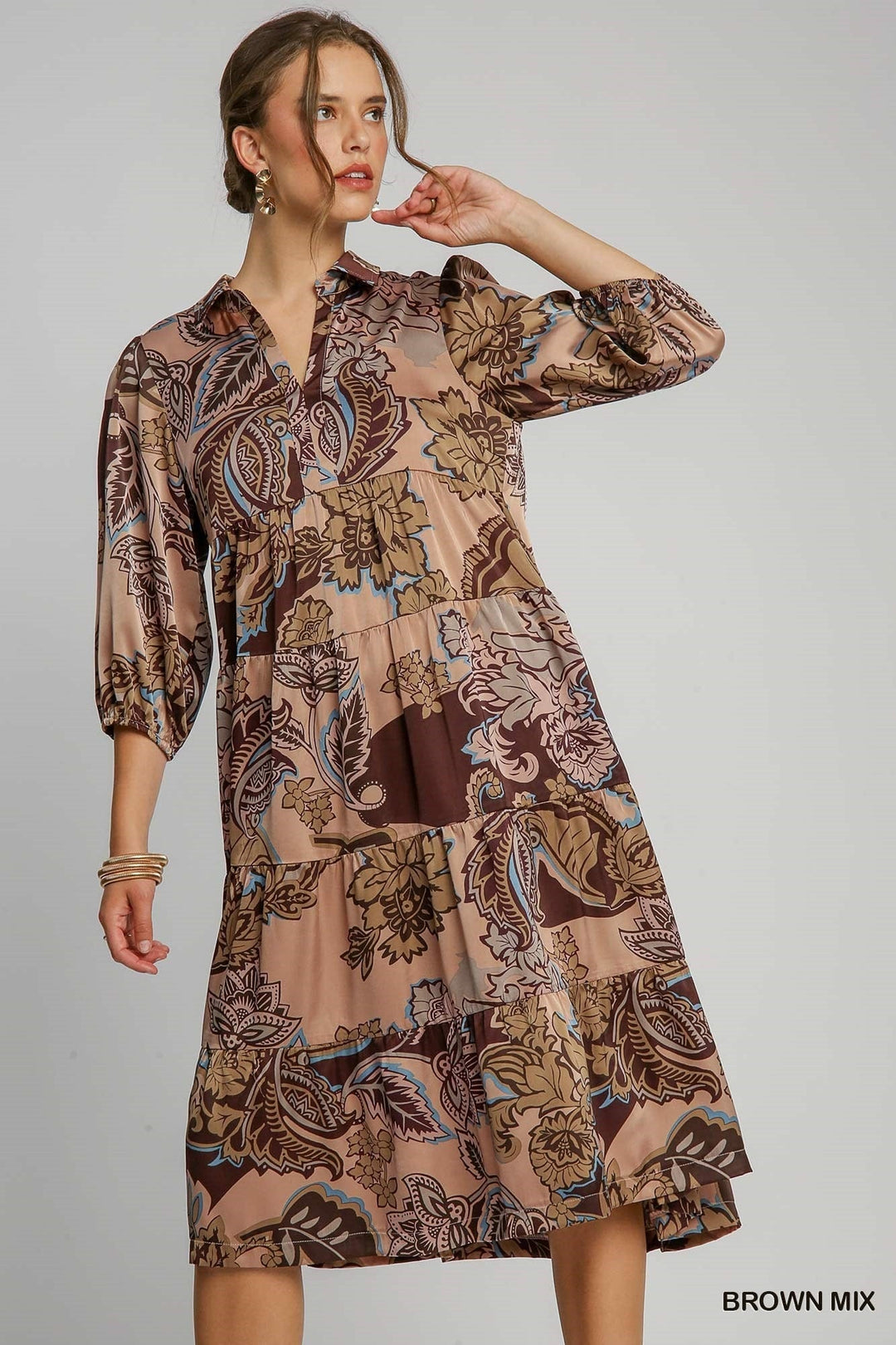 Umgee Dress Raegan Paisley Print Dress