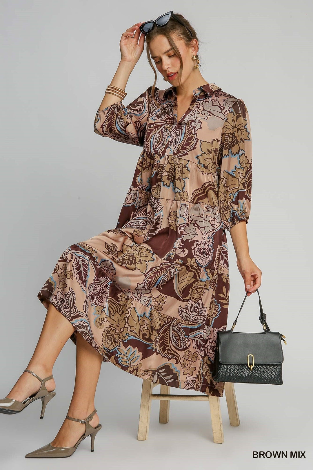 Umgee Dress Raegan Paisley Print Dress