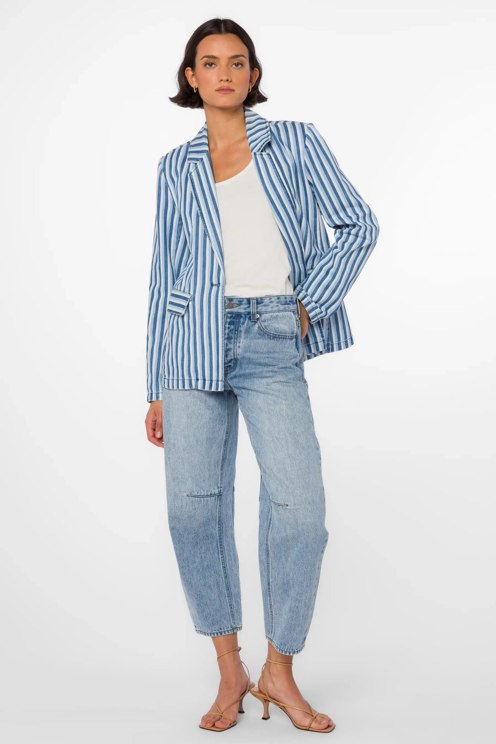 Velvet Heart Blazer Beni Blue Stripe Blazer