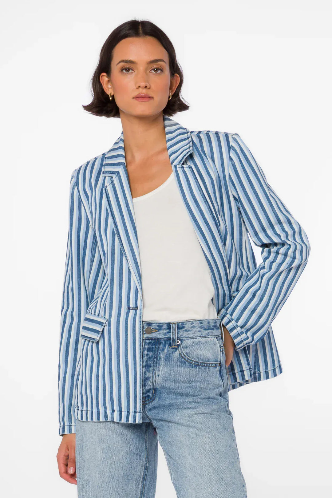 Velvet Heart Blazer Blue Stripe / XS Beni Blue Stripe Blazer