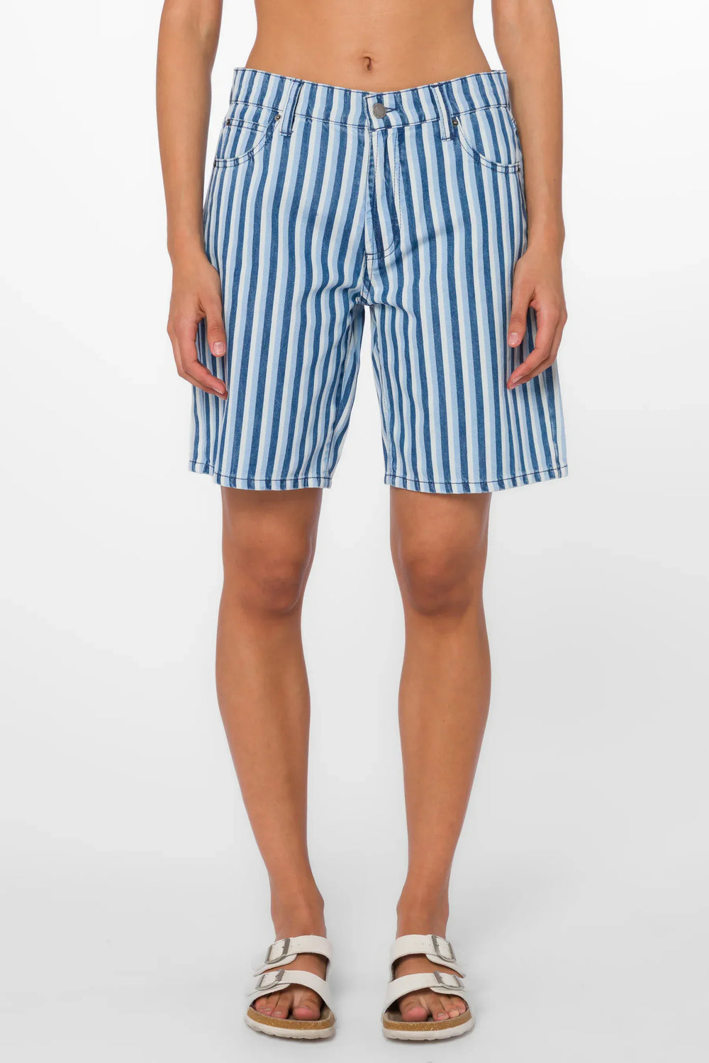 Velvet Heart Shorts Blue Stripe / 25 Teri Blue Stripe Shorts