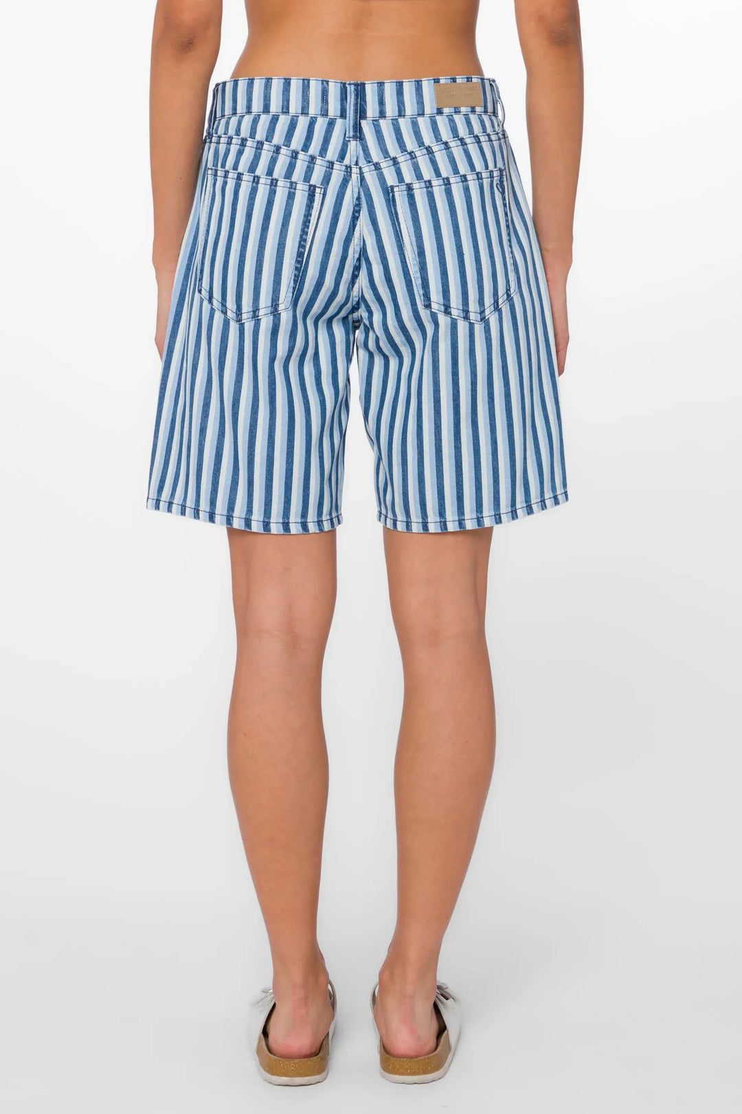 Teri Blue Stripe Shorts – Teal Poppy Teri Blue Stripe Shorts – Teal Poppy