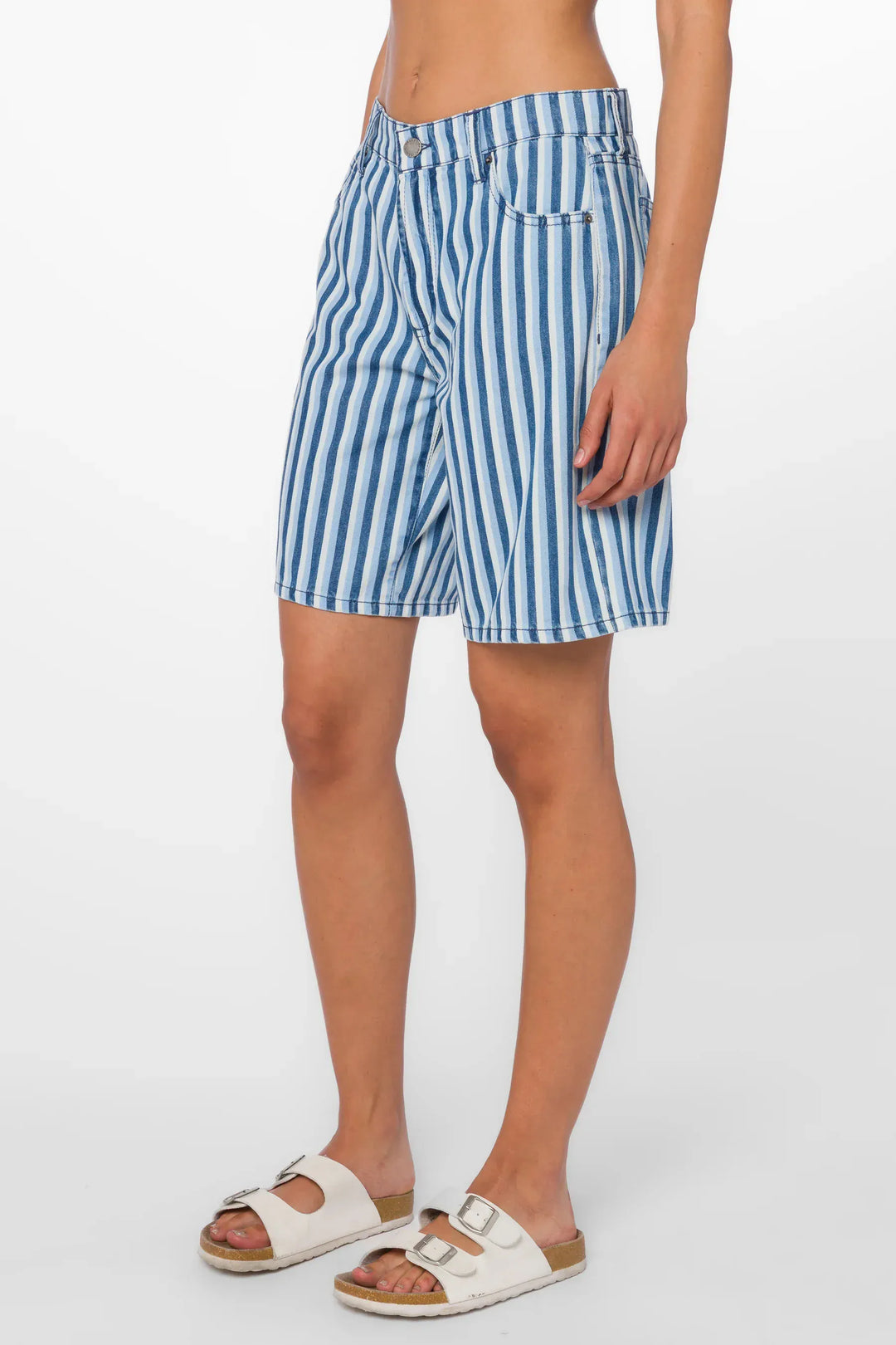 Velvet Heart Shorts Teri Blue Stripe Shorts