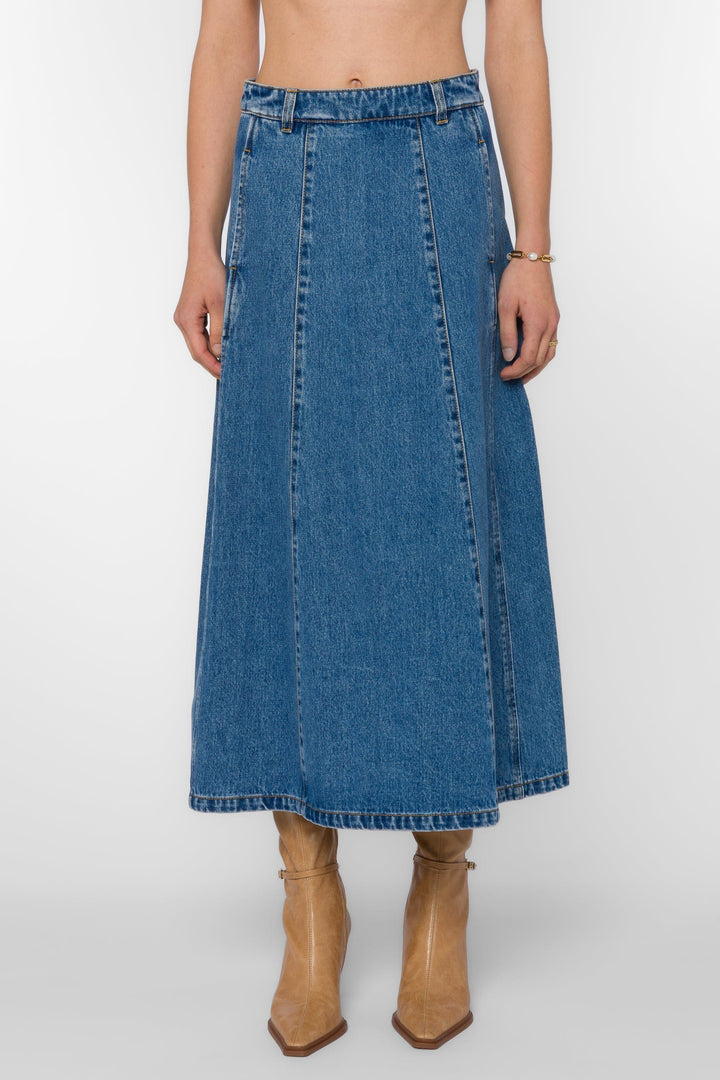 Velvet Heart Skirt Dallas Blue Skirt