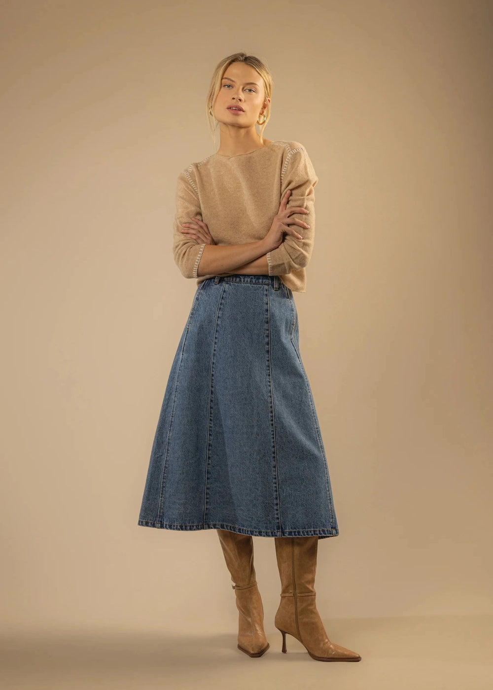 Velvet Heart Skirt Dallas Blue Skirt