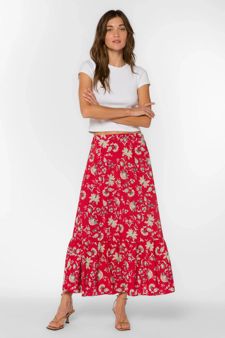 Velvet Heart Skirt Jacobean Pepper Floral / XS Tate Skirt